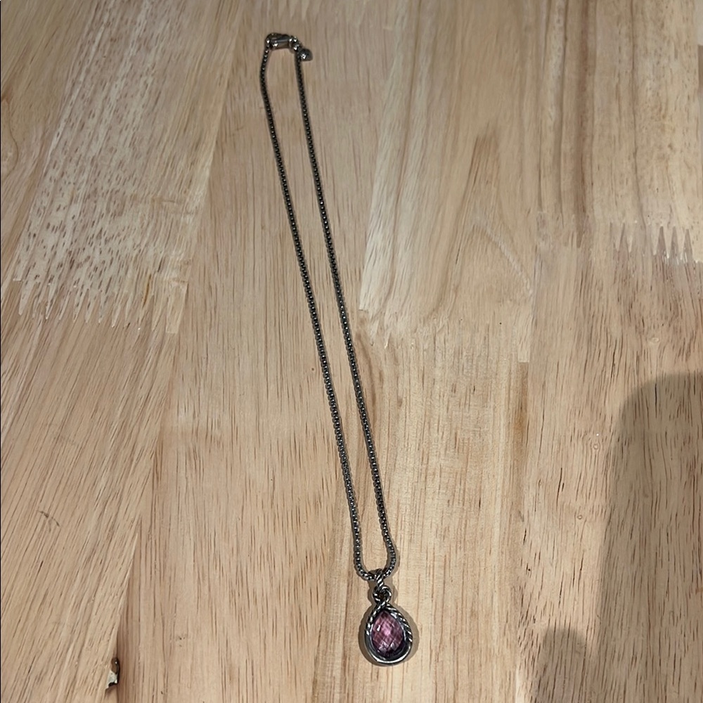 Amethyst Teardrop Pendant David Yurman (AUTHENTIC)